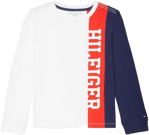 Tommy Hilfiger Boy’s Adaptive Port Access Long Sleeve Logo T-shirt