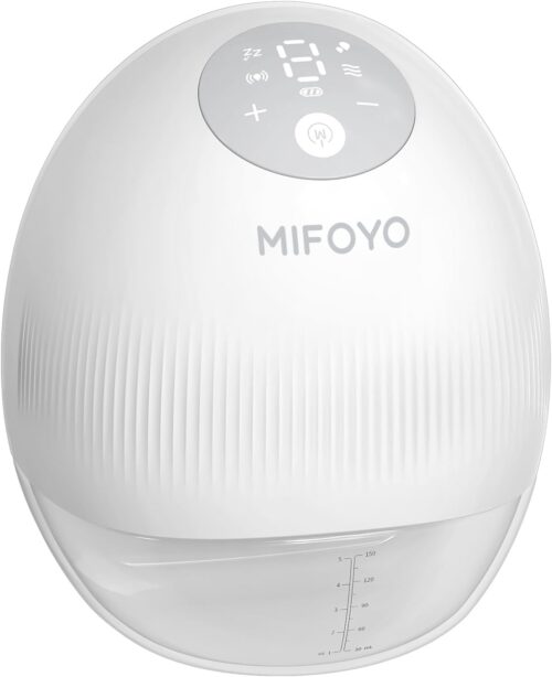 Wearable Breast Pump Hands Free: Electric Portable Breastfeeding Pump with 4 Modes & 9 Levels for Moms – Rechargeable Milk Pump with Smart Display – 24mm 1 Pack