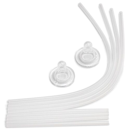 Hands-Free Baby Bottle – Anti-Colic Self Feeding Baby Bottle Replacement Tube & Nipple Kit (9 oz Bottles)