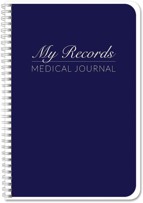 BookFactory Personal Medical Journal My Medical History Logbook Daily Medications Log Book Medicine, Treatment, Doctor Visit Tracking Records – Wire-O, 100 Pages 6″ x 9″ (JOU-100-69CW-PP-(Medical))