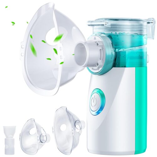 Nebulizer, Portable Nebulizer for Adults and Kids,Handheld Mesh Nebulizer for Breathing Problem, Rechargeable Ultrasonic Nebulizer for Travel Home Use