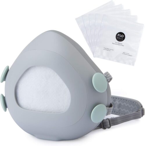 Kids – Reusable Kids Mask, Ages 4 Up to 12 Years Old, Includes 5 Replacement Filters Made in USA, Washable, Easy Breathing, Adjustable Head Strap, Soft and Comfortable