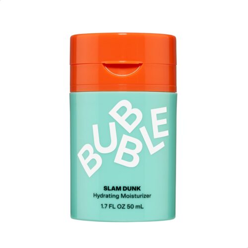 Bubble Skincare Slam Dunk Face Moisturizer – Hydrating Face Cream for Dry Skin Made with Vitamin E + Aloe Vera Juice for a Glowing Complexion – Skin Care with Blue Light Protection (50ml)