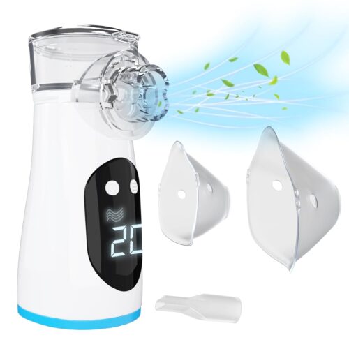 Portable Nebulizer Inhaler Machine for Adults and Kids,Rechargeable Mesh Nebulizer for Breathing Asthma at Home