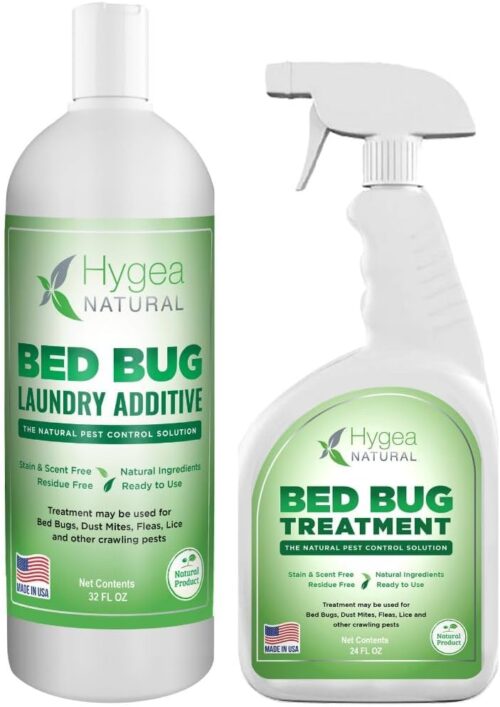 Bed Bug Spray DIY Extermination Kit- Lice Spray Treatment- Non-Toxic, Odorless,Safe for children and pets, All water safe surfaces- inclues bed bug spray and bed bug laundry additive