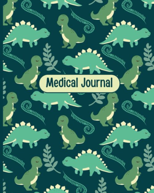 Medical Journal: Dinosaur | Child’s Medical Record Organizer | Health Record | Healthcare Information Logbook