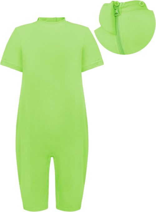 Adaptive Clothing for Kids Special Needs Autism Sensory Jumpsuit Anti-Strip Romper with Back Zipper Sizes 3-16 Years
