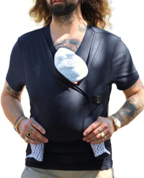 Amtopiyo Dad Kangaroo T-Shirt Mom Soothe Little Wrap Carrier V Neck Short Sleeve Tank Tops