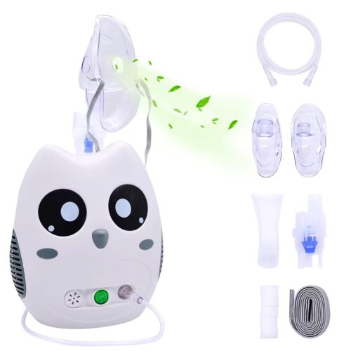 NEBUIZER, Portable Nebulizer Machine for Kids and Adults, Home Use Device with Complete Kits of Accessories,Cartoon Design