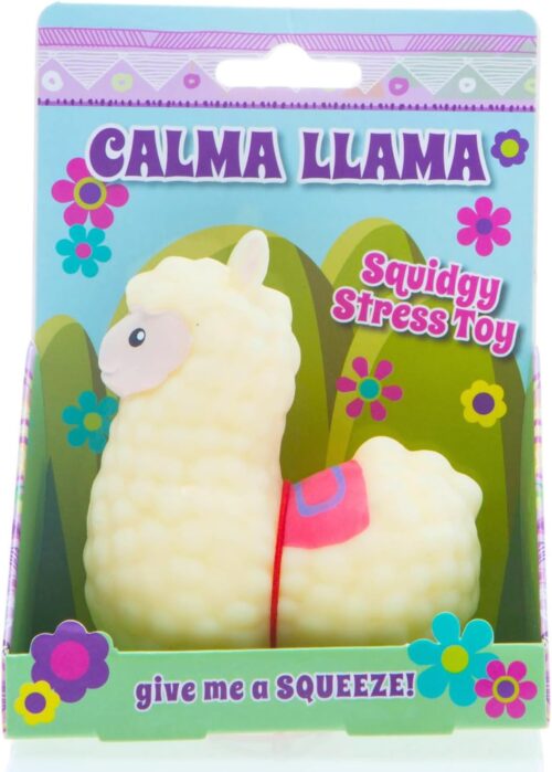 Boxer Gifts Calma Llama Stress Relief Toy | Unique Stress Balls for Adults & Teenagers – Animal Squishy Fidget Toys for Anxiety – Cool Desk Accessories | Cute Stocking Stuffer Llama Gifts