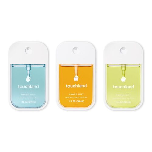 Touchland Power Mist Hydrating Hand Sanitizer Spray, FRESH Trio Set (Mint, Citrus, Lemon Lime), 1 FL. OZ. Travel Size (Set of 3)