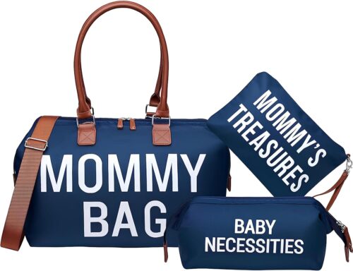 mommy bags for hospital (BLUE) arcelite Mommy Bag for Hospital, Mom Bag Diaper Bag Tote, Mommy Hospital Bag, Maternity Bag for Hospital, mom hospital bag for labor and delivery essentials kit- Blue