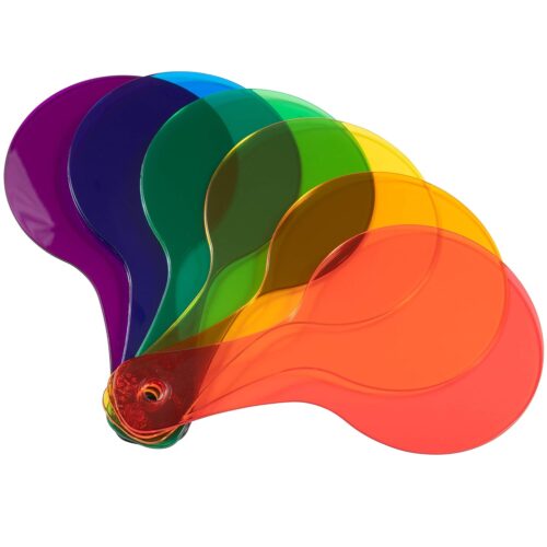 LEARNING ADVANTAGE Color Paddles – Set of 6 – Hands-on Teaching Aid – Color Learning for Toddlers