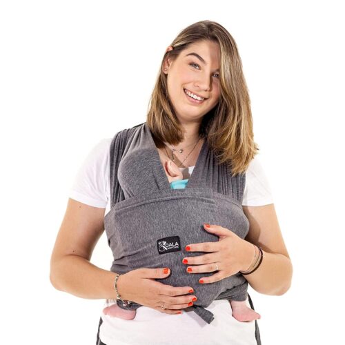 Koala Babycare Baby Carrier Wrap, Easy to Wear As a T-Shirt – Baby Wearing Wrap One Size Fits All – Newborn Wrap Carrier Up to 22lbs