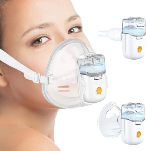 Nebulizer, Portable Nebulizer for Kids, Nebulizer Machine for Adults, Rechargeable Handsfree Nebulizer, FSA HSA Nebulizer, On-The-Go Nebulizer for Breathing Problems at Home