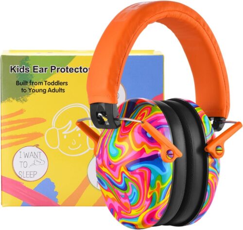 PROHEAR 032 Kids Ear Protection – Noise Cancelling Headphones Ear Muffs for Autism, Toddlers, Children – Orange