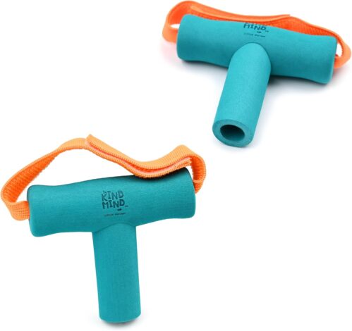 T-Shaped Grip Tool – The Kind Mind Co. Adaptive Art, Accessibility Aid for Kids & Adults, Mobility Aid for Painting, Drawing, Gripping – Large, 2-Pack