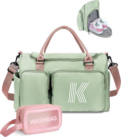 Birthday Gift for Kids, Initial Travel Duffel Bag, Sports Gym Bag, Personalized Weekender Bag,Monogram Overnight Bag, Birthday Gifts Daughter Gifts Friend Gifts