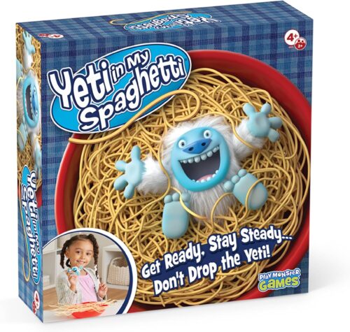 Yeti in My Spaghetti Board Game – Kids Games, Family Game, Multi-Player, Board Games for Family Night, Preschool Toys, Hand-Eye-Coordination Game, Don’t Drop Yeti, Ages 4+