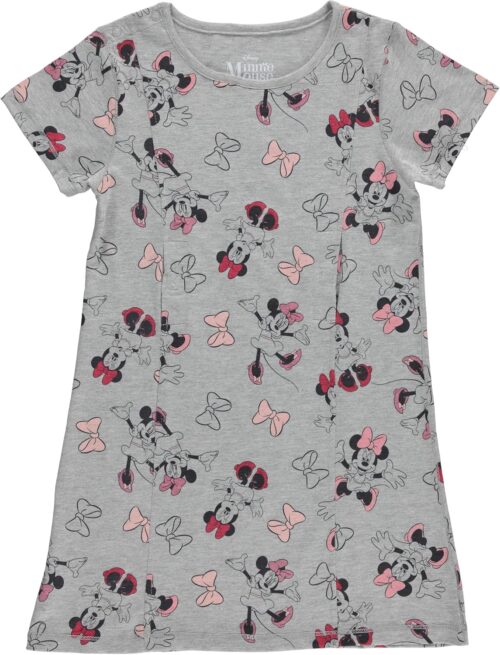 Disney Girls Minnie Mouse Adaptive T-Shirt Dress, Minnie Mouse Clothing Little and Big Girls Sizes