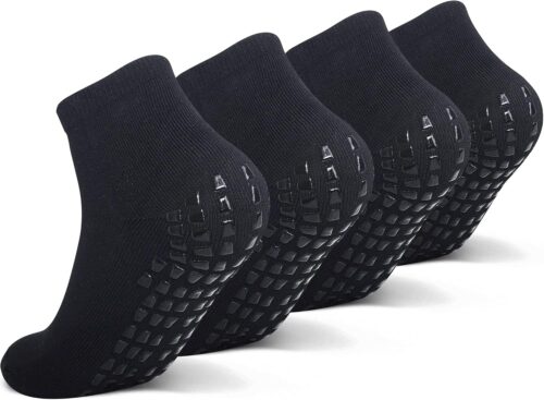 Grip Non Slip Socks For Kids(4-16 Years Old), Cushioned Sport Athletic Slipper Hospital Socks For Youth Boys & Girls