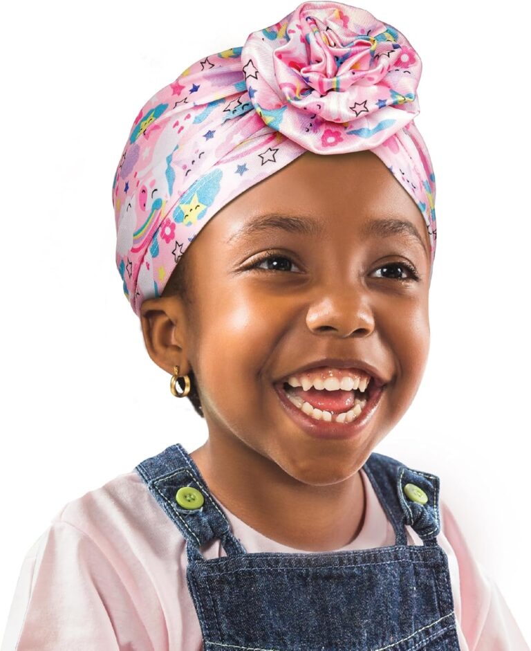Red by Kiss Kids Pre-Tied Top Knot Turban, African Soft Spandex Turban, Stretch Head Wear, Head Wrap