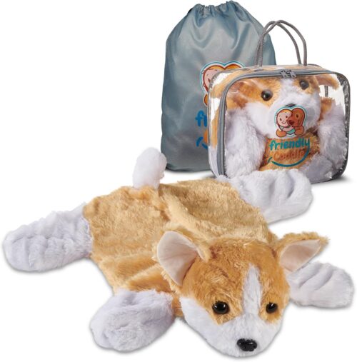 FRIENDLY CUDDLE Weighted Lap Pad for Kids 5 lbs. Sensory Weighted Stuffed Animals Lap Blanket for Kids Adults with Sensory Processing Disorder (Ruby)