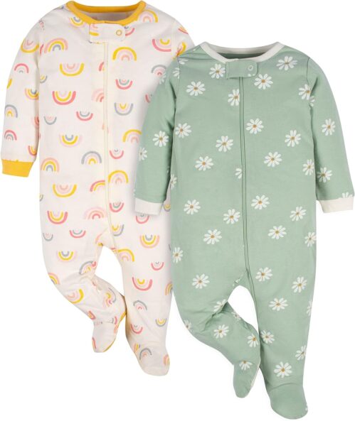 Gerber Baby Girls’ 2-pack Sleep ‘N Play