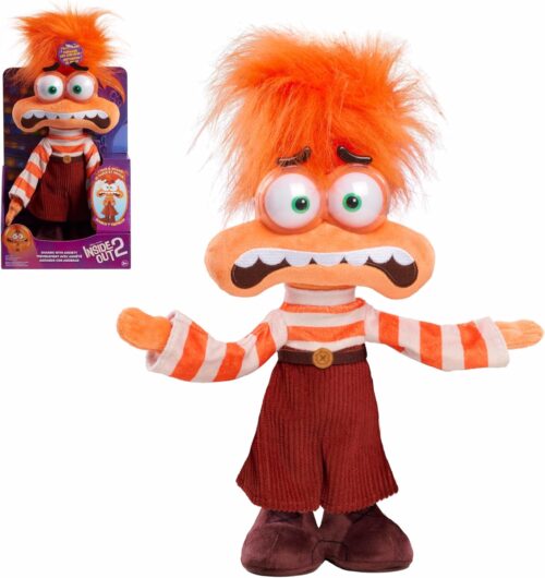 Inside Out 2 Shaking With Anxiety Feature Plush, Kids Toys for Ages 3 Up by Just Play