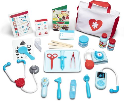 Melissa & Doug Get Well Doctor’s Kit Play Set – 25 Toy Pieces – Doctor Role Play Set, Doctor Kit For Toddlers And Kids Ages 3+