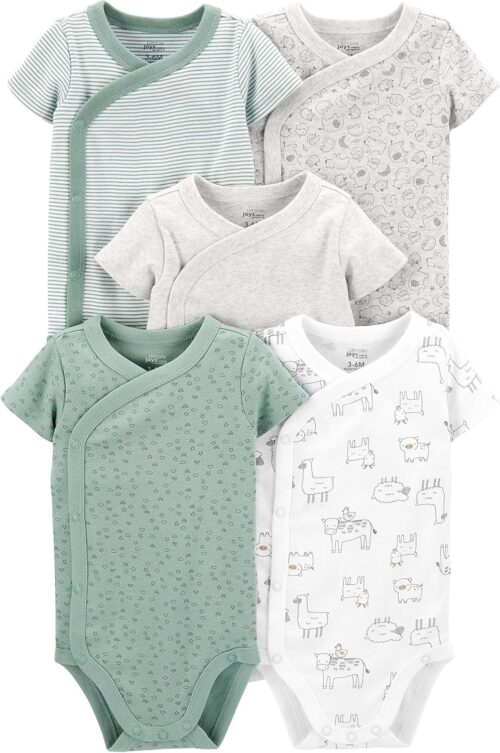 Simple Joys by Carter’s unisex-baby 5-pack Side Snap Short-sleeve Bodysuit