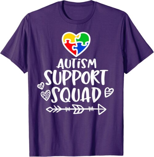 Autism Support Squad Family Matching Group T-Shirt